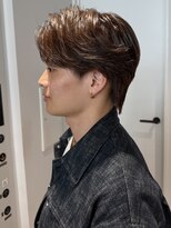 トリッカ シブヤ(TRICCA SHIBUYA)&nbsp;メンズカットカラーパーマフェザーミディアム毛流れシャドウ渋谷