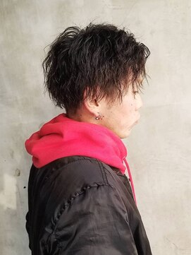 リップソウル(RIP SOUL) 《RIP SOUL》ツイストパーマ 2ブロック 刈り上げ スタイル