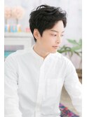 ふんわりアップバングのジェントルマンショートb