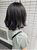 グレージュ/外ハネボブスタイル