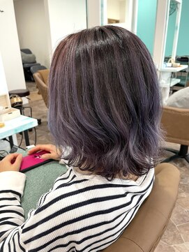 ヘアーディア みどり店(Hair...DiA) バイオレットバレイヤージュ