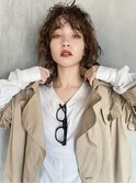 ボブレイヤー_グレージュカラーボブウルフココアベージュ_29093