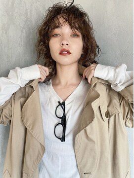 アイティーバイアルバム 藤沢店(IT by ALBUM) ボブレイヤー_グレージュカラーボブウルフココアベージュ_29093