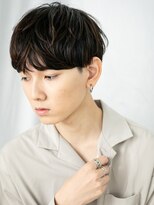 モッズヘアメン 札幌月寒店(mod's hair men)&nbsp;小顔スタイルUP！サイドパート束感モテマッシュヘアa札幌月寒