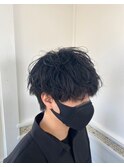 メンズ波巻きパーマ