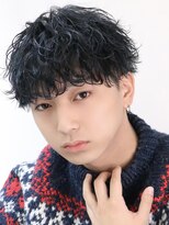 オーシャントーキョー ウエスト 心斎橋(OCEAN TOKYO WEST) ツーブロック波巻きツイスパメンズパーママッシュ