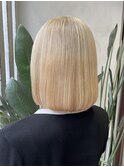 ホワイトカラー♪【ボブ×ブロンド】