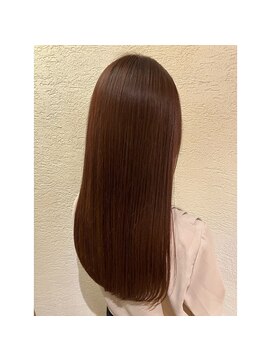 エルサフィロ キタハマ(el zafiro kitahama) 20×30×40代×ツヤカラー×お手入れ簡単ロング×ピンクブラウン