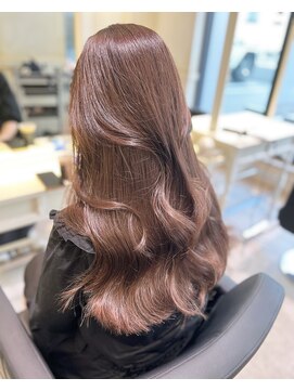 アソビセカンド 原宿(ASOBI 2nd) 前髪/マチルダボブ/ピンクベージュ/インナーグレージュ/ブルー