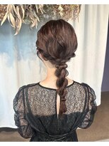 編みおろしヘアセット♪yu
