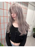 デザインカラー/レイヤーカット/ウェットヘア/オリーブベージュ