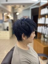 シェイプガーデンカメアリ(SHAPE GARDEN kameari) ネイビーブルーショート