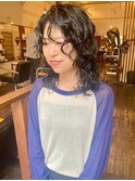 【くるくる可愛い】しっかりパーマロブ