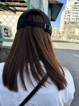 ハイバレーヘアーメゾン(HIGH VALLEY HAIRMAISON) チョコレートカラーレイヤースタイル岡山南中央町