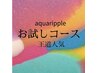 アクアリップルお試しコース2カット＋カラー＋トリートメント￥11550