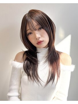 ロンドアンメゾン 原宿(Lond un Maison.) メルティカラーフェミニンロング似合わせカット韓国ブリーチなし