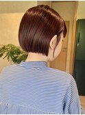 【mimura】ミニボブ　ワインレッド　チェリーレッド　草加　谷塚