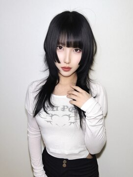 ハッシュカット姫カットウルフレイヤーカットロングウルフカット