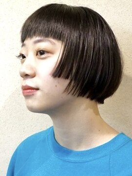 グラデーションボブ顔周りカットボブレイヤー顔周りレイヤーボブ