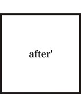 アフター(after)&nbsp;カラーモデ ル予約