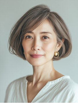 ビフィーノ リルネ(Bifino Rilune) クラゲヘアー/小顔/ココアベージュ/オリーブグレー/川西