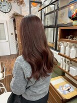 ユイマァル 倉敷店(YUIMARL)&nbsp;ワンホンレイヤー20代30代40代ピンクベージュ髪質改善カラー