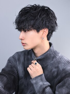 リップス レイ ギンザ(LIPPS Ray GINZA) ツーブロックシャドウ無造作スパイラルマッシュ サイド