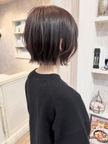 キャアリー(Caary)&nbsp;福山市Caaryくびれボブ20代30代40代艶髪暖色ピンクベージュ