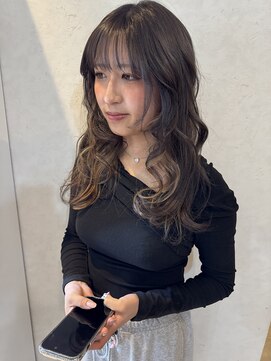 アンビ(ambi) インナーカラーベージュ×ナチュラルブラウン
