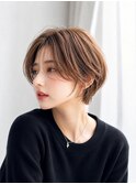 ショート×ベージュ