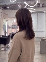 エシカ(ethica)&nbsp;【ethica_南船場】ウルフレイヤー×セミロング×ブラウンカラー