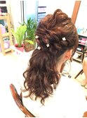 パールアレンジローポニー【ヘアセット 立川/立川南/浴衣/袴】