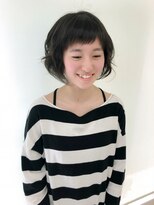 ヘアメイク リーフ 茂原店(HAIRMAKE Leaf) 斜めショートバング♪ふるふわボブ