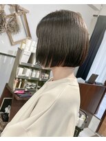 ヘアーアンドアトリエ マール(Hair&Atelier Marl) 【Marl】ダークグレージュカラー×ミニボブ