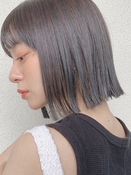 セイドット リー(Say. Ree) Say.Ree切りっぱなしストレート外はねボブワンレンネビージュ