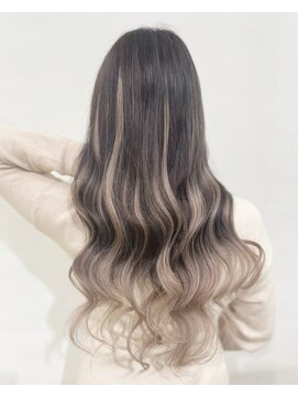 アンク クロス 関内店 グレージュグラデーションエクステ