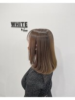 アンダーバーホワイト 西宮店(_WHITE) ブリーチを使わない透明感カラー　シークレットカラー