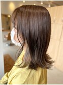 大人カジュアル20代30代◎前髪パーマ切りっぱなし ミディアム