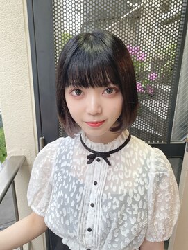 サロンドミルク 原宿(salon de MiLK) 【salon de MiLK 原宿】シルバーベージュ×裾カラー