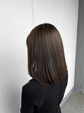 テラスヘア センダイ(TERRACE hair SENDAI) 【艶髪ボブ】白髪ぼかしハイライト