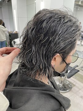 リップスヘアー 銀座(LIPPS hair) ハイライト×ゆるウェーブパーマ