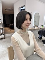 サンド 池袋(sand)&nbsp;タッセルボブ透明感グレージュ