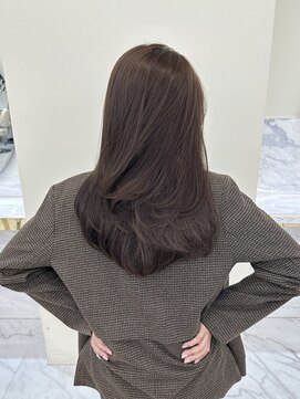 シェノン サントル(CHAINON CENTRE) 前髪/マチルダボブ/ピンクベージュ/インナーグレージュ