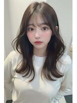 シェル 立川(shell)&nbsp;くびレイヤーエモージュ前髪ピンクベージュワンカール【立川】
