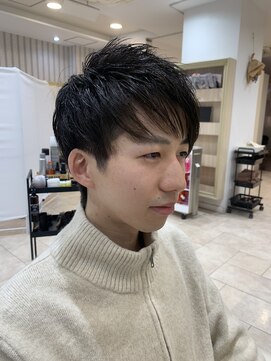 アッシュ 千歳烏山店(Ash) メンズショート　アシンメトリー　ツーブロック