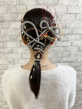 ヘアダイニング ボア(hair dining BoA's) 【MINORI】結婚式/お祭り/ヘアアレンジ/タイトポニー