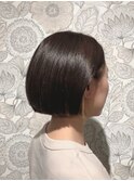 ▼40代ショートボブ インナーメッシュ 植物美容アロマヘッドスパ