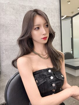 リリー(Lilley) 【lilley 稲永麻衣】レイヤーカット+髪質改善+ブリーチ+韓国ヘア