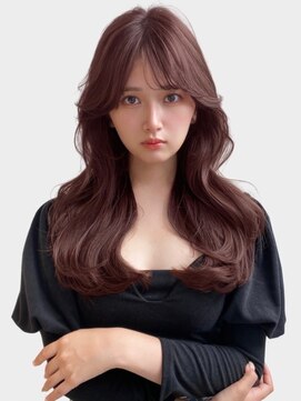 ユーフォリア 新宿通り(Euphoria) 韓国風くびれヘア10代20代30代ブリーチなしカシスブラウン