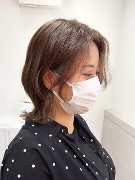 スイ(suiw) こなれミディウェーブパーマ【suiw】昭和町/天王寺/阿倍野